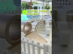 Indoor Kids Soft Play Equipment Commercieel Golden And White Kids Party Center