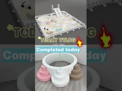 Buiten dubbele glijbaan met boog Wit zachte speelapparatuur Plastic glijbaan Kinders spelen glijbaan