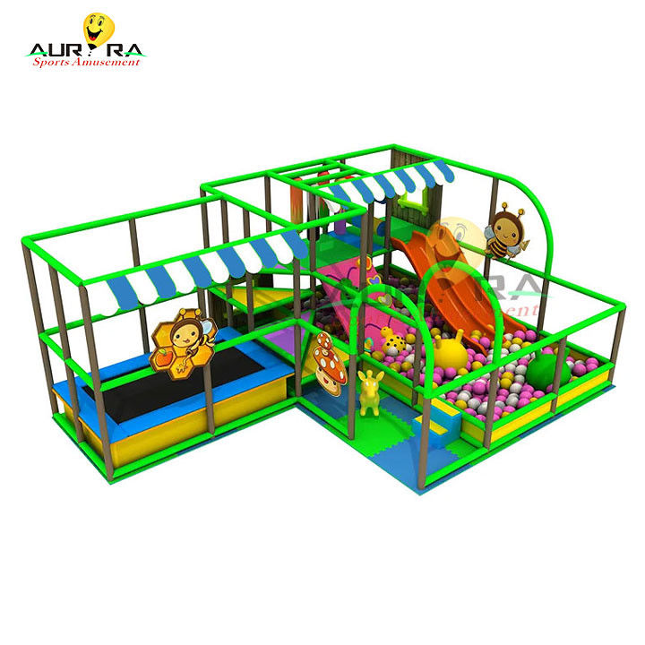 Outdoor Indoor Kinderen Indoor Soft Play Equipment Commercieel Roze Voor Speelplaats