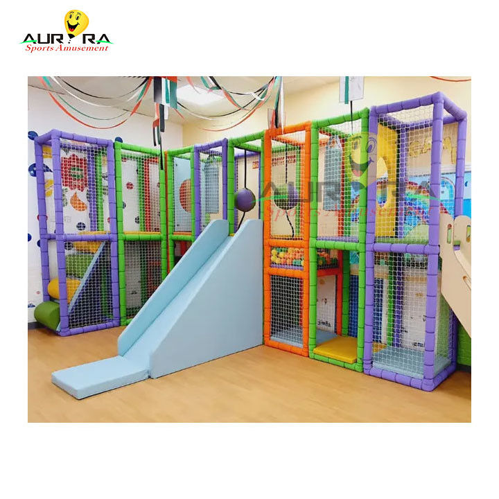 Outdoor Indoor Kinderen Indoor Soft Play Equipment Commercieel Roze Voor Speelplaats
