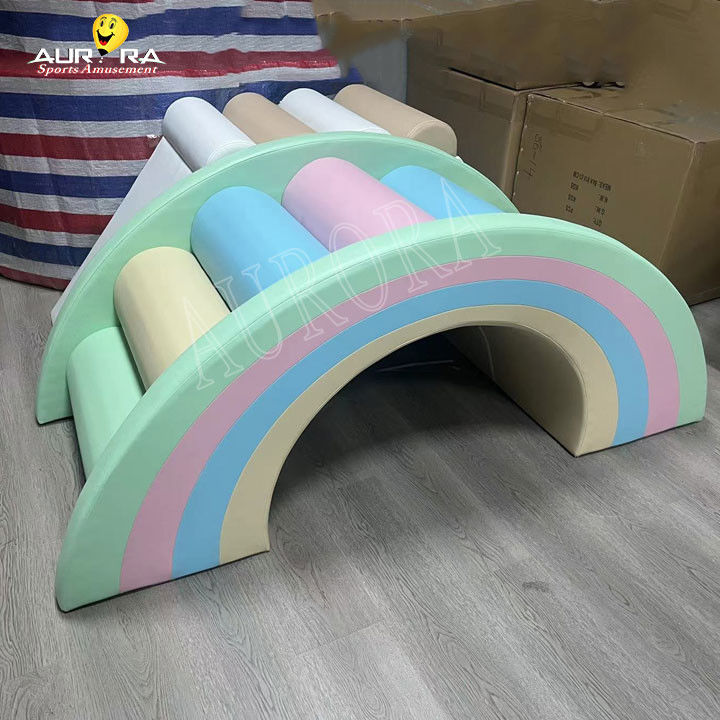 Pastel Baby Soft Play Klimblokken voor feestverhuur Custom Soft Play-apparatuur
