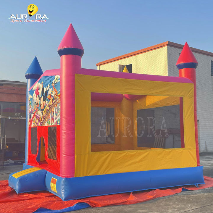 Outdoor commercieel opblaasbare uitsmijter PVC kleurrijke volwassen kinderen springkasteel