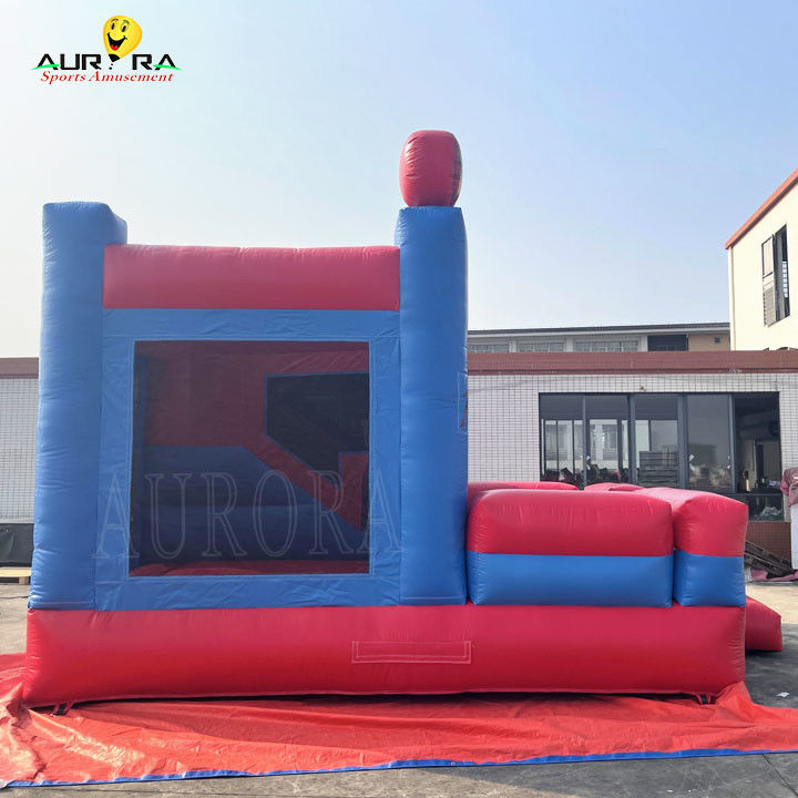 Spiderman thema kleurrijke opblaasbare Bouncy Castle Bouncer Combo aangepast