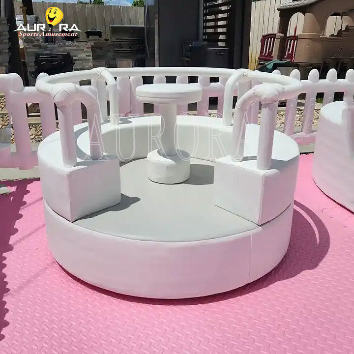 Witte roze zachte speelgoedpakket Set speeltuin Baby Indoor Outdoor zachte speelgoed