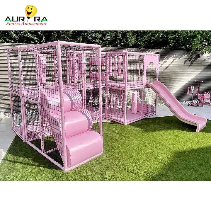 Soft Play Playground Kids Indoor Outdoor Pastel Roze Te koop Sensorische kamer