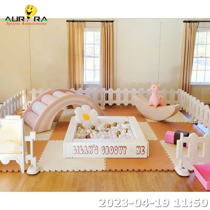 Warme verkoop bruin Beige zachte speelgoed set zachte speelgoed tunnel kinderen binnenapparatuur