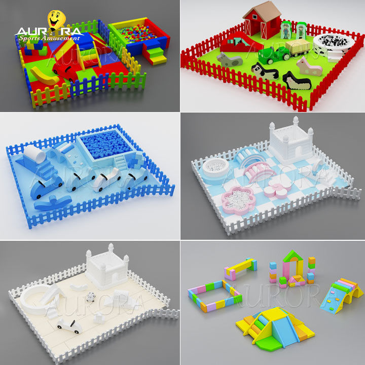 Kinderen speeltuin Groothandel zacht spel wit glijbaan gebied binnenshuis voor balput