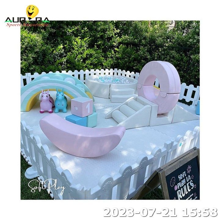 Indoor Kids Soft Play Equipment Klimmen met glijbaan voor kinderen Soft Play Ball Pits