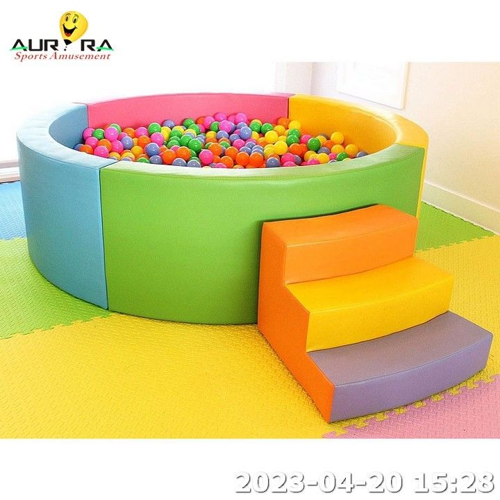Oranje Ronde Bal Pit Pool Spel Speelplaats Kinderen Glijd Indoor Soft Play