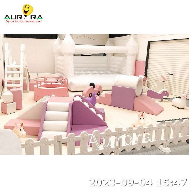 Zacht Indoor Play Kids Bounce House Party Zacht Spel Zaan Voor Kinderen