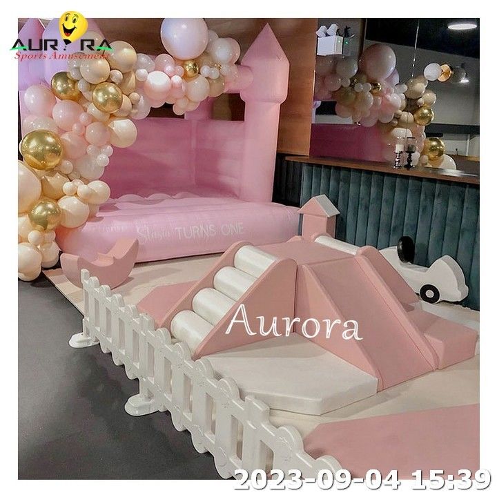 Zacht Indoor Play Kids Bounce House Party Zacht Spel Zaan Voor Kinderen