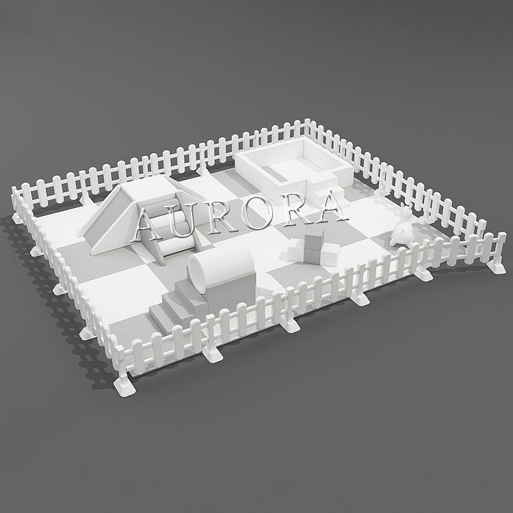 Zacht spelletje voor kinderen wit en roze zacht spelletje in de deur en buiten