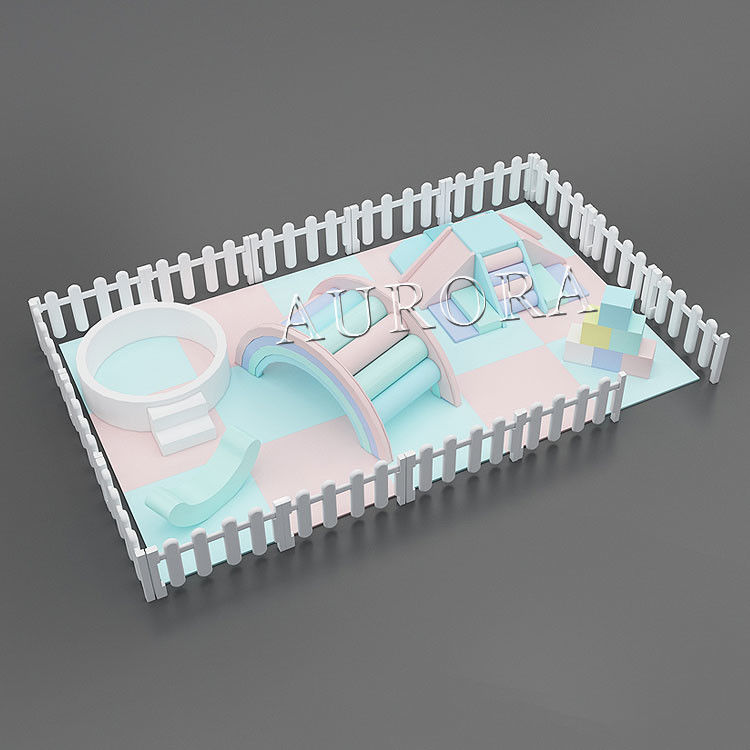 Soft Play White Fence Ball Pit Soft Play Equipment White Soft Play Set Voor feestverhuur