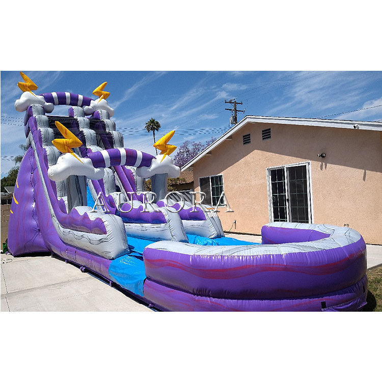 Bouncy Giant opblaasbare waterglijbaan voor volwassenen natte droog zwembad waterglijbaan 18ft