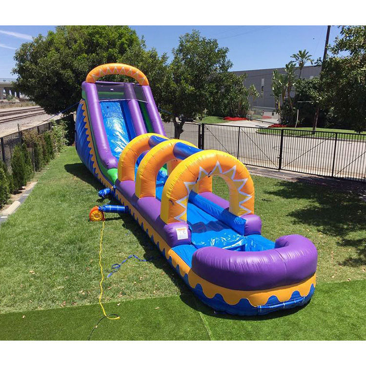 40ft lange gigantische glijbanen veilig opblaasbare glijbaan N glijbaan Jumbo Aqua glijbaan Water glijbaan