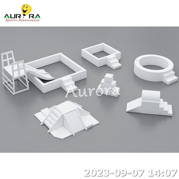 Soft Play Area Voor Baby Wit Soft Play Equipment Voor Kids Ball Pit Met Glijbaan