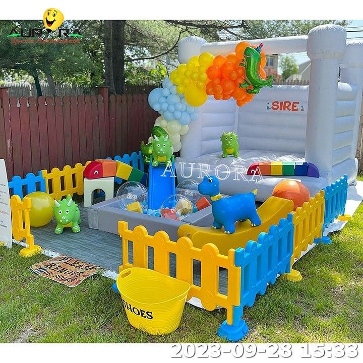 Soft Play-apparatuur Dagopvang Indoor Soft Play White For Rent Bouncer House