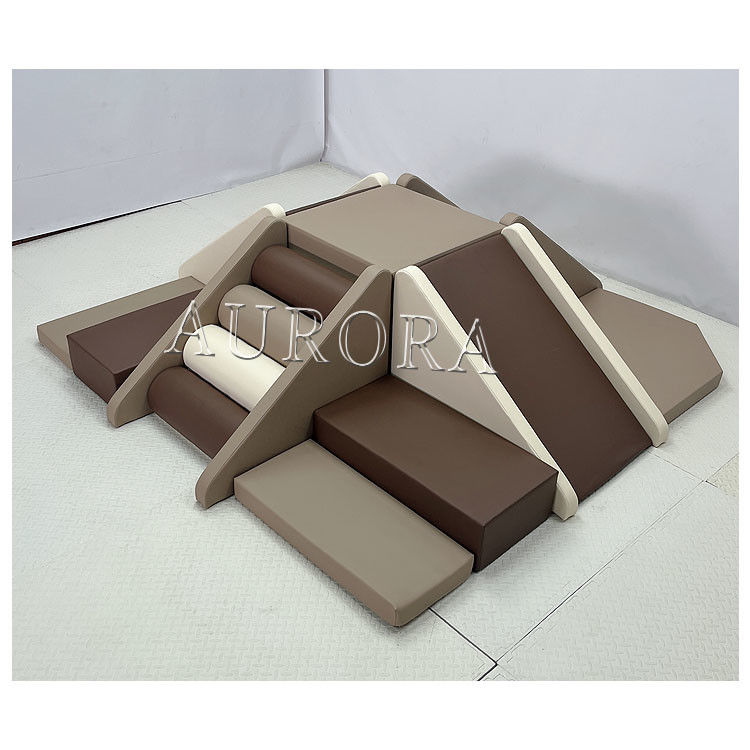 Fabriek Soft Play Speelplaats Koffie Beige apparatuur Indoor Soft Play Ronde Ball Pit