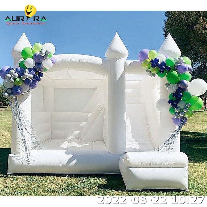 Kleurenfeest Bounce Huis Voor Kinderen Opblaasbare Bruiloft Bounce Kasteel Springende Bouncer