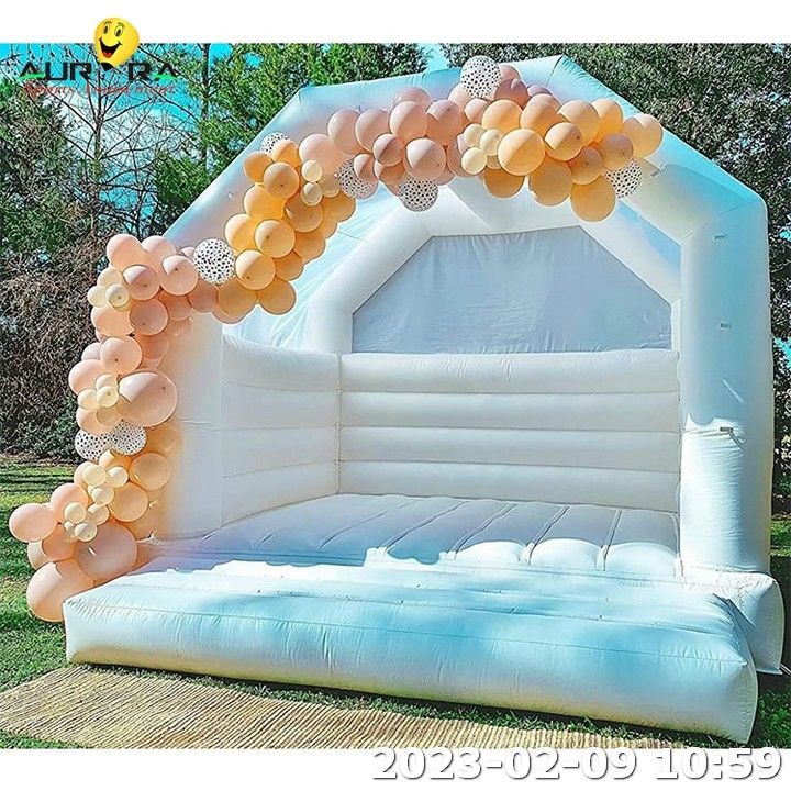 Kleurenfeest Bounce Huis Voor Kinderen Opblaasbare Bruiloft Bounce Kasteel Springende Bouncer