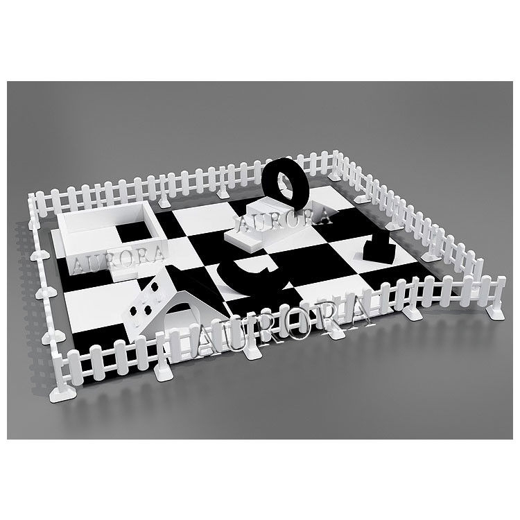 Zwarte en witte soft play ball pit soft play sets voor indoor kids speeltuin
