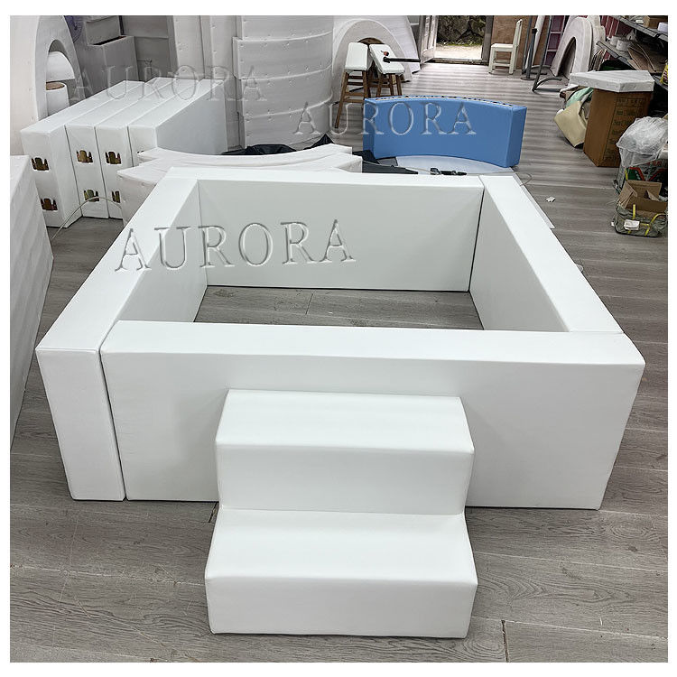 Zwarte en witte soft play ball pit soft play sets voor indoor kids speeltuin